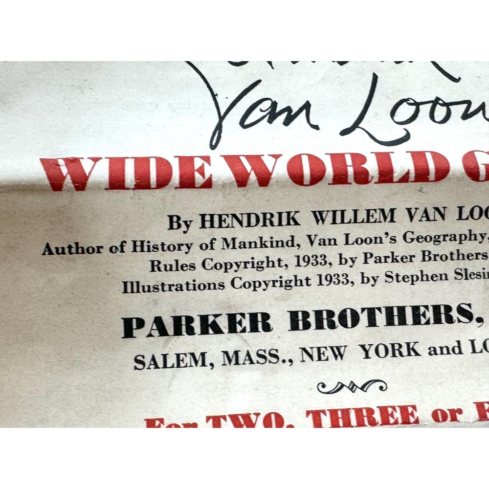 Vintage Hendrik Van Loon's Wide World Game Pieces - 1933 Edition - Picture 4 of 11
